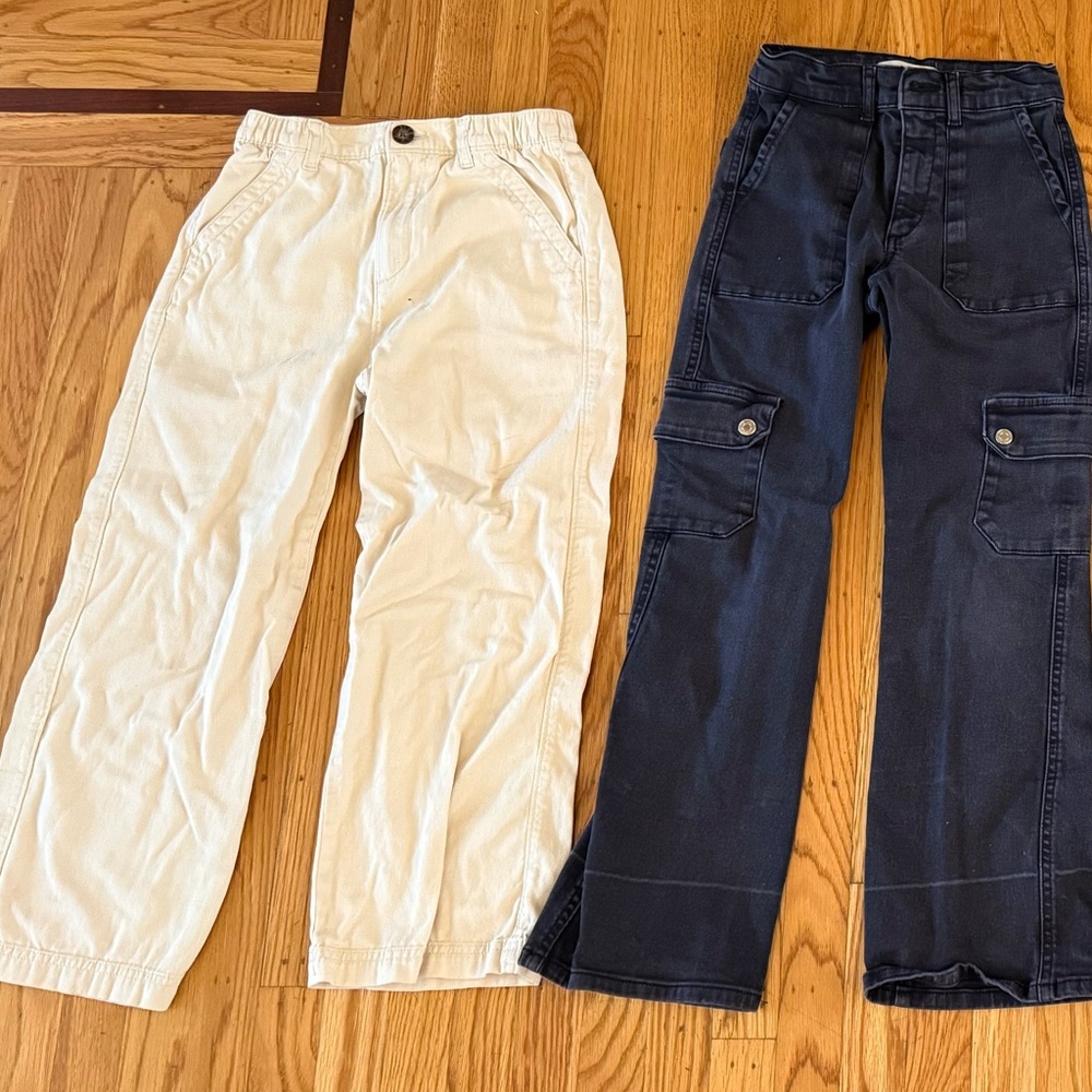 Lot of 2 Pairs of Girls Zara & Old Navy Kids Pants Jeans Size 10/12